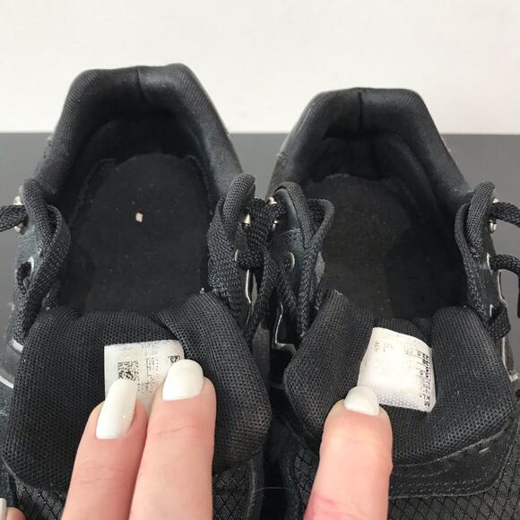 New Balance Boys 574 V1 Outdoor Activist Black Tan Suede Leather Retro Sneakers - Picture 14 of 16